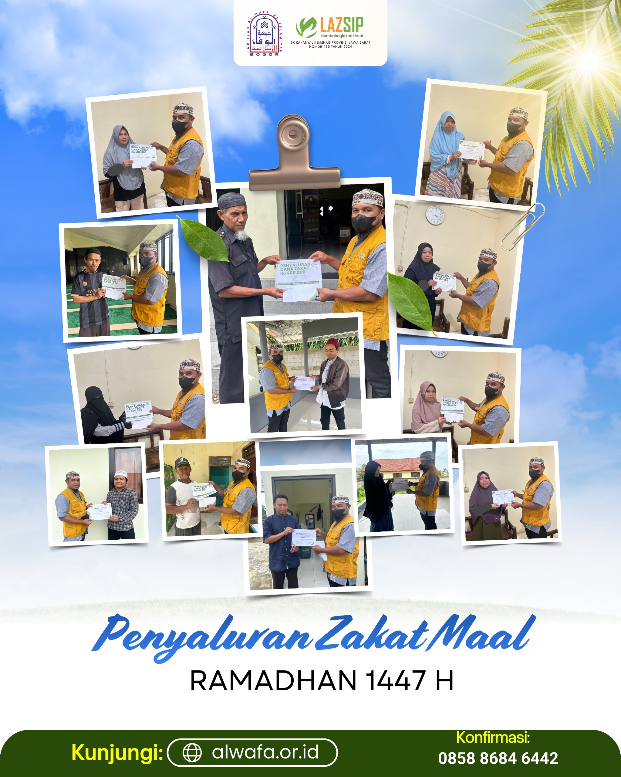 Penyaluran Zakat Maal Yayasan Al Wafa Al Islamiyyah Bogor